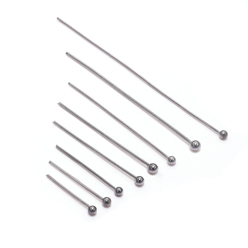 T Pins (30mm / 1.18 inches / 100 pcs / Silver) Flat Head Pins DIY Bead  Jewelry Findings Beads Jewellery Supplies Fimo Chams Making F115