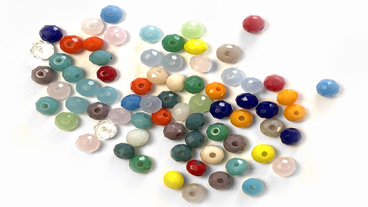 SEWACC 60pcs Glass Beads Crackle Glass Beads Rhinestone Accessories Green  Jewelry Crystal Loose Beads Charm Jewelery Making Beads Colors Glass Beads