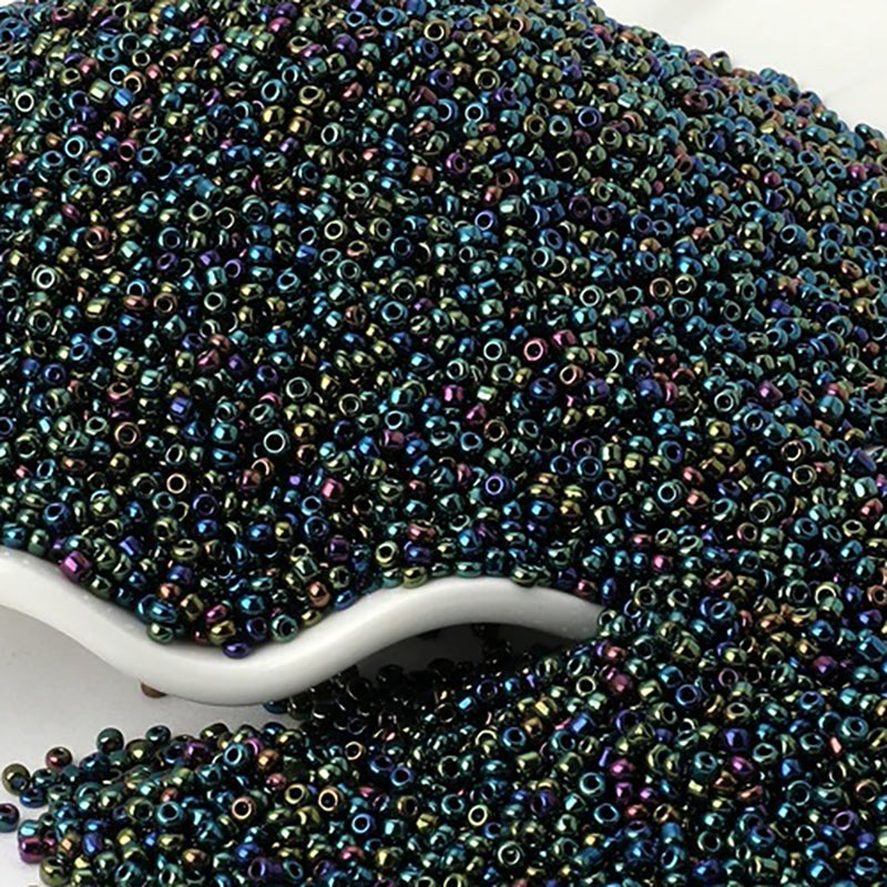 2mm Galvanized Metallic Seed Beads