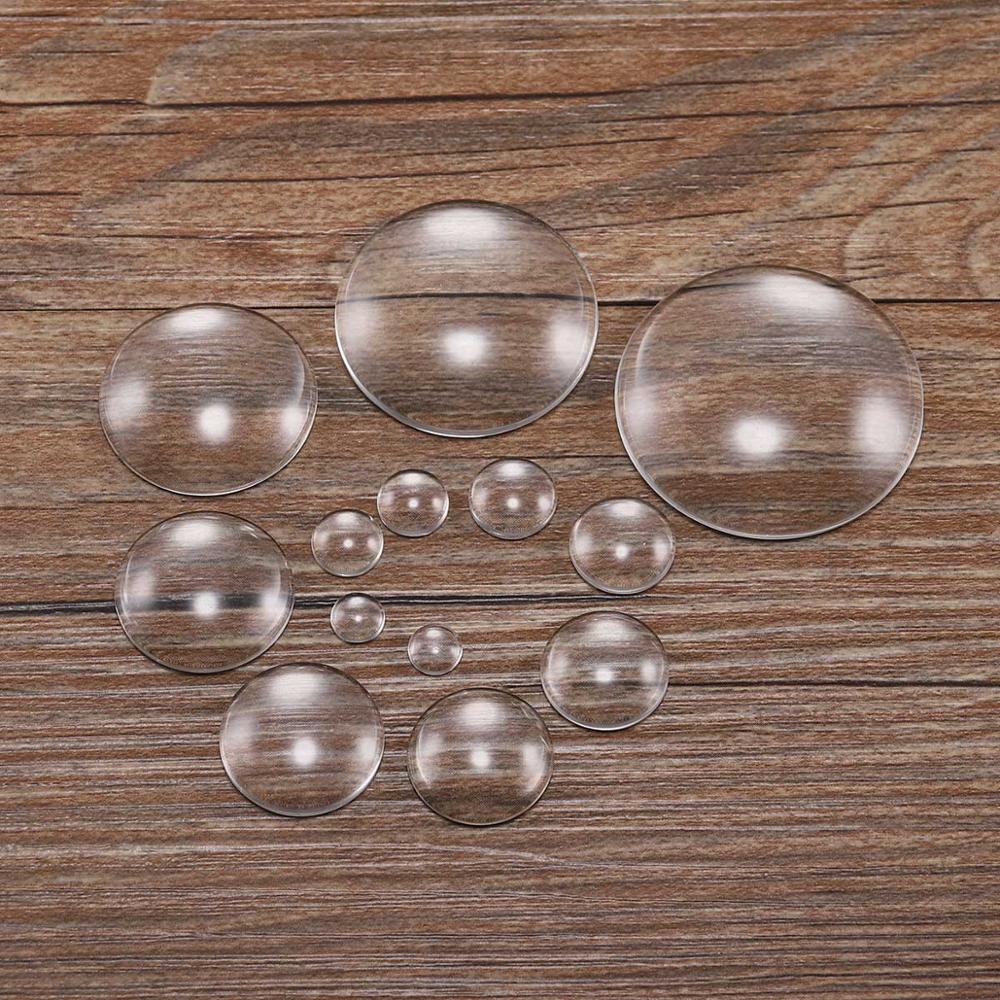 5-50Pcs Assorted Transparent Glass Cabochons
