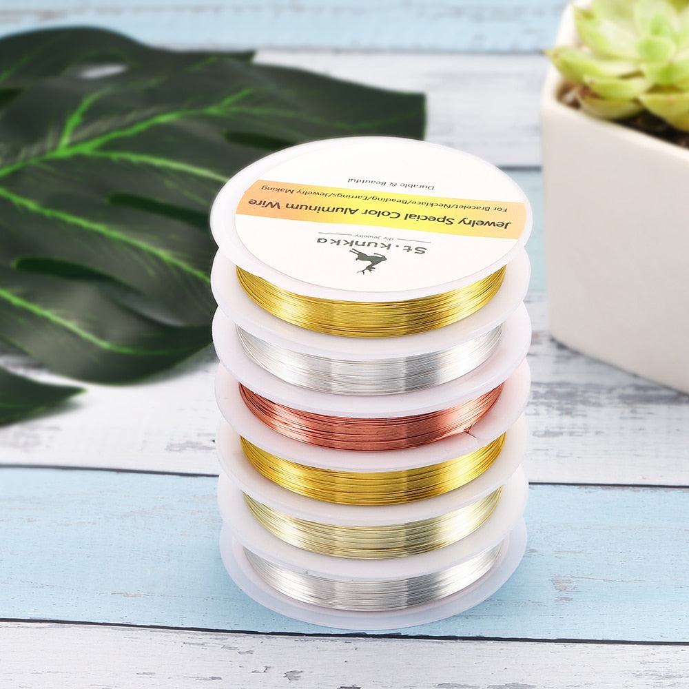 Copper Wire "Never Fade", Thread Metal String Wire - 7 Rolls