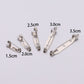 50pcs 15-35mm Size Brooch Clip Base Pins