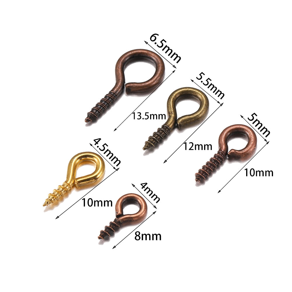 Mini Screw Pendants, 300-500pcs