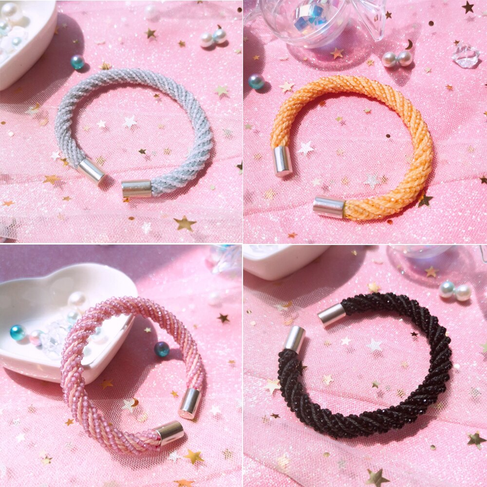 Fold Over Crimp Cord End Findings, 30/20pcs