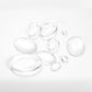 5-50pcs 10-50mm Oval Transparent Glass Cabochon