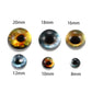 10PCS 8-20mm Cat Eye Glass Cabochons for Jewelry