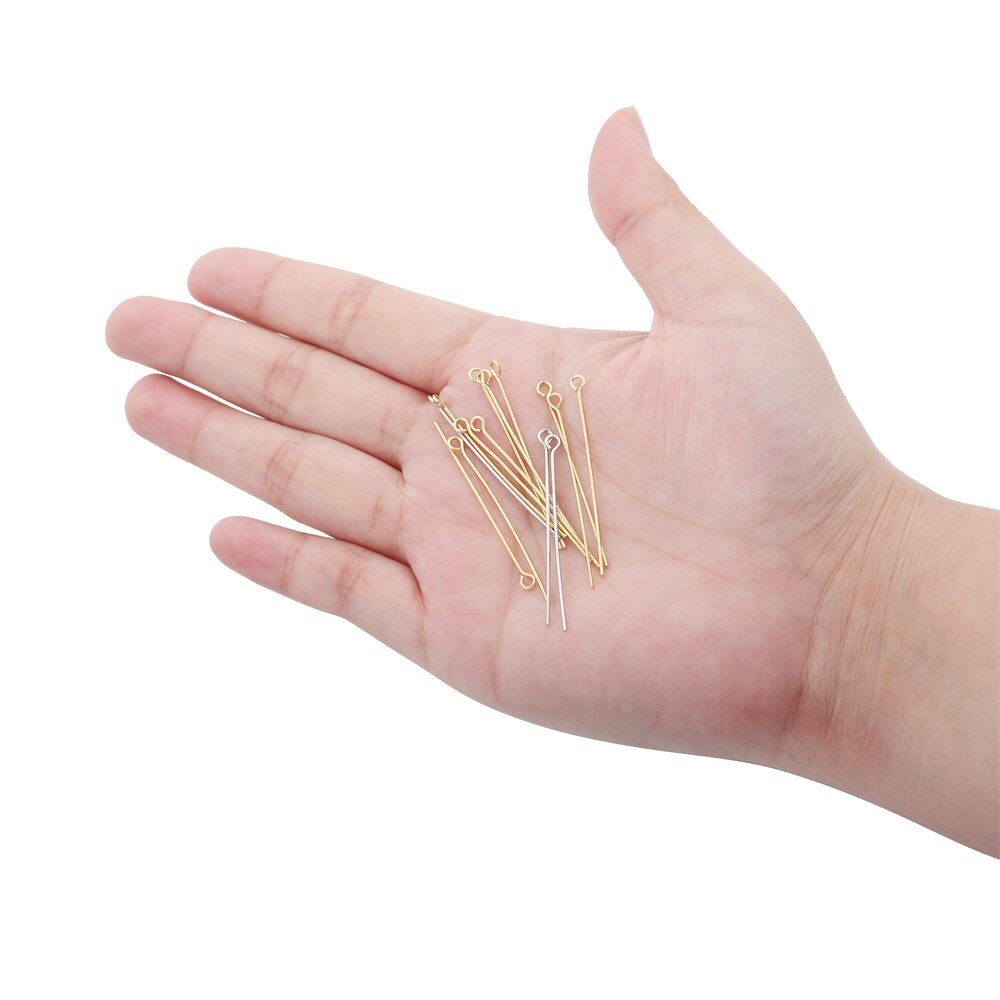 20-40mm Gold Plated Copper Pins, 100pcs