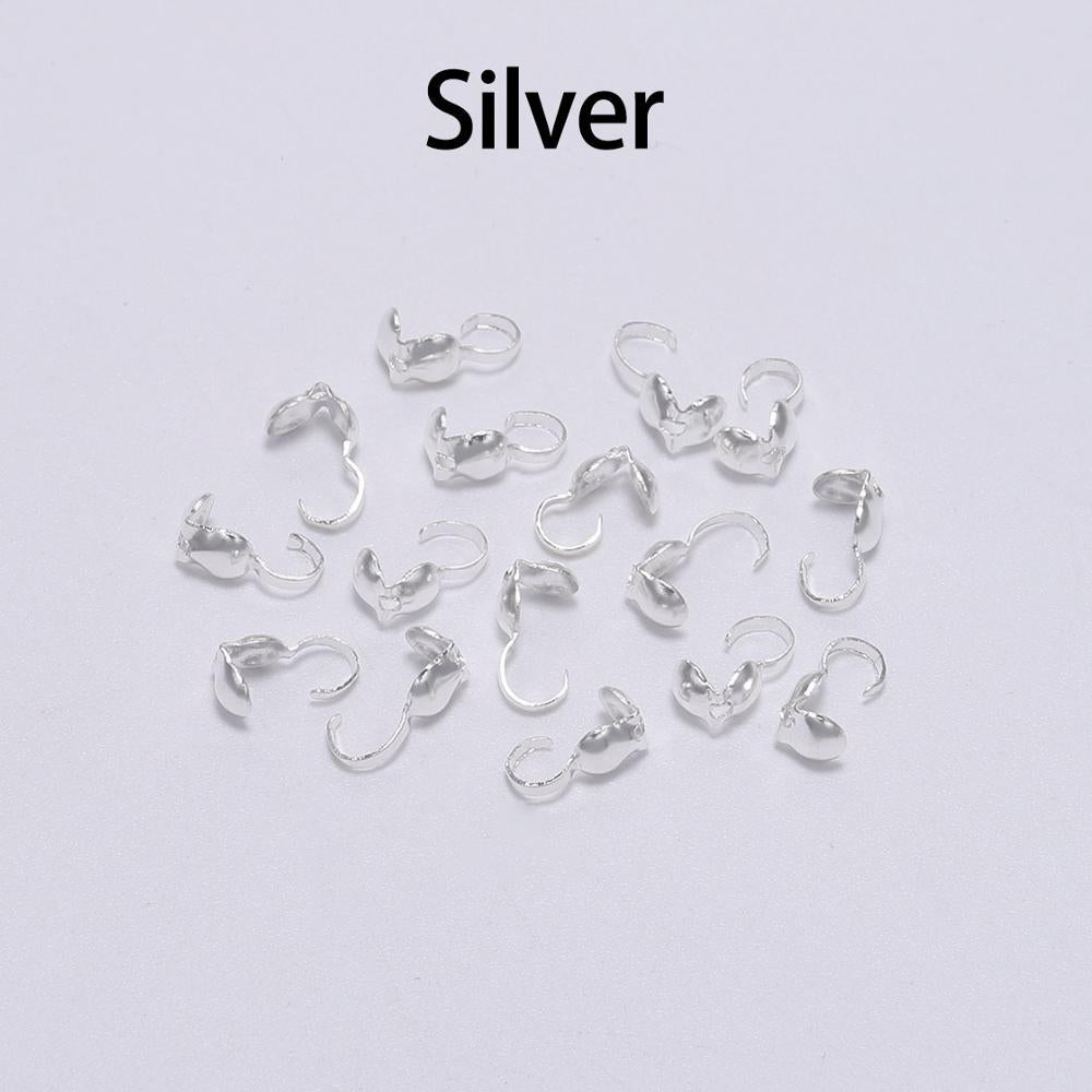 Calottes Crimps Beads Cove Clasps 4mm, 200pcs