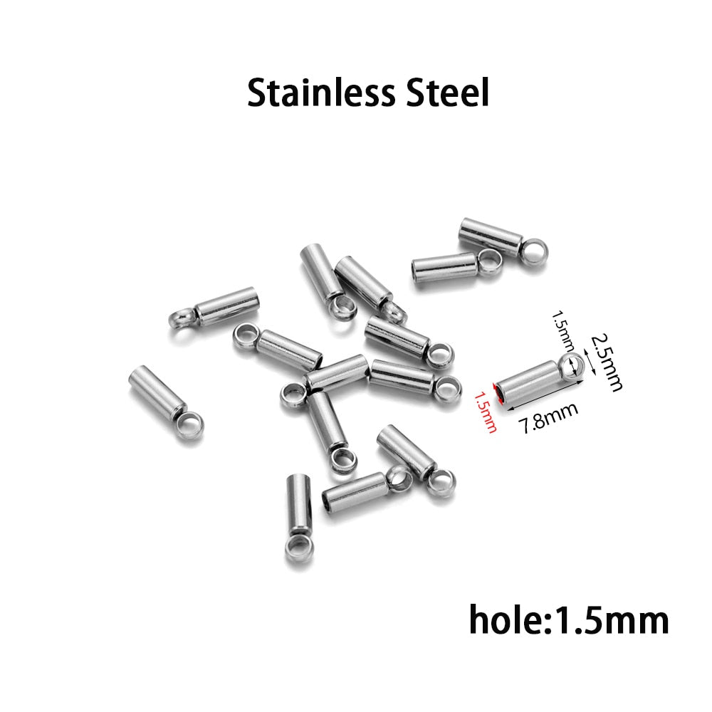 Stainless Steel End Tip Cap 2-10mm, 10pcs