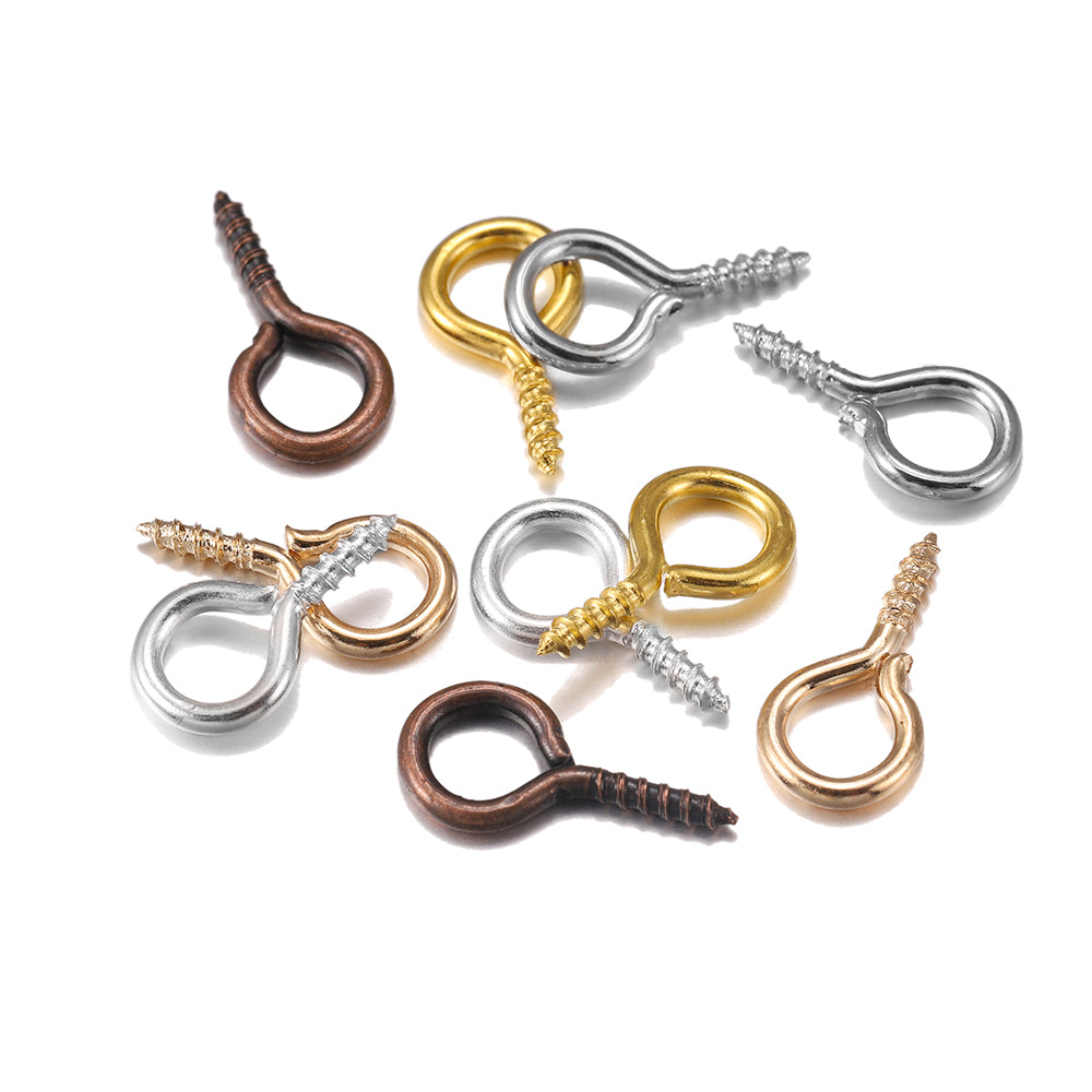 Gold Mini Eye Pins, 100-200pcs 5-6.5mm