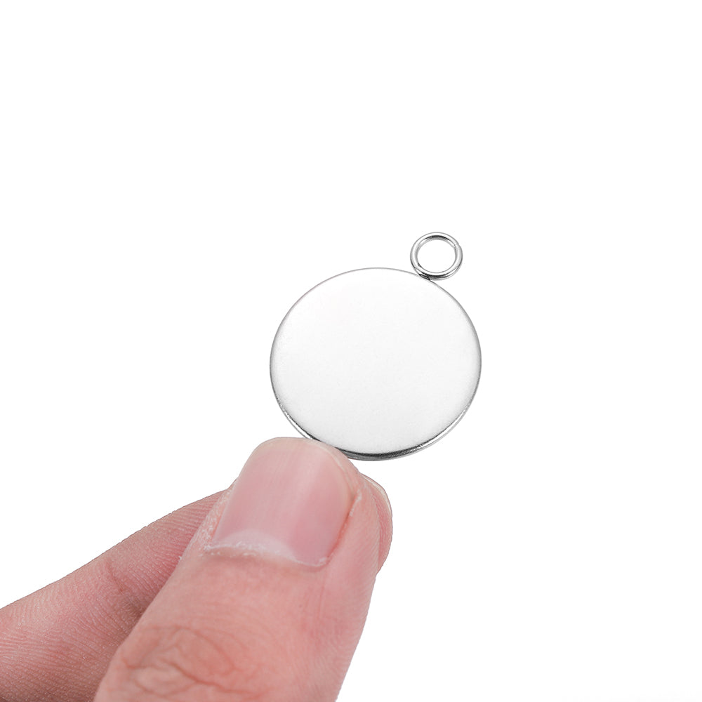 20pcs 6-25mm Stainless Steel Cabochon Base
