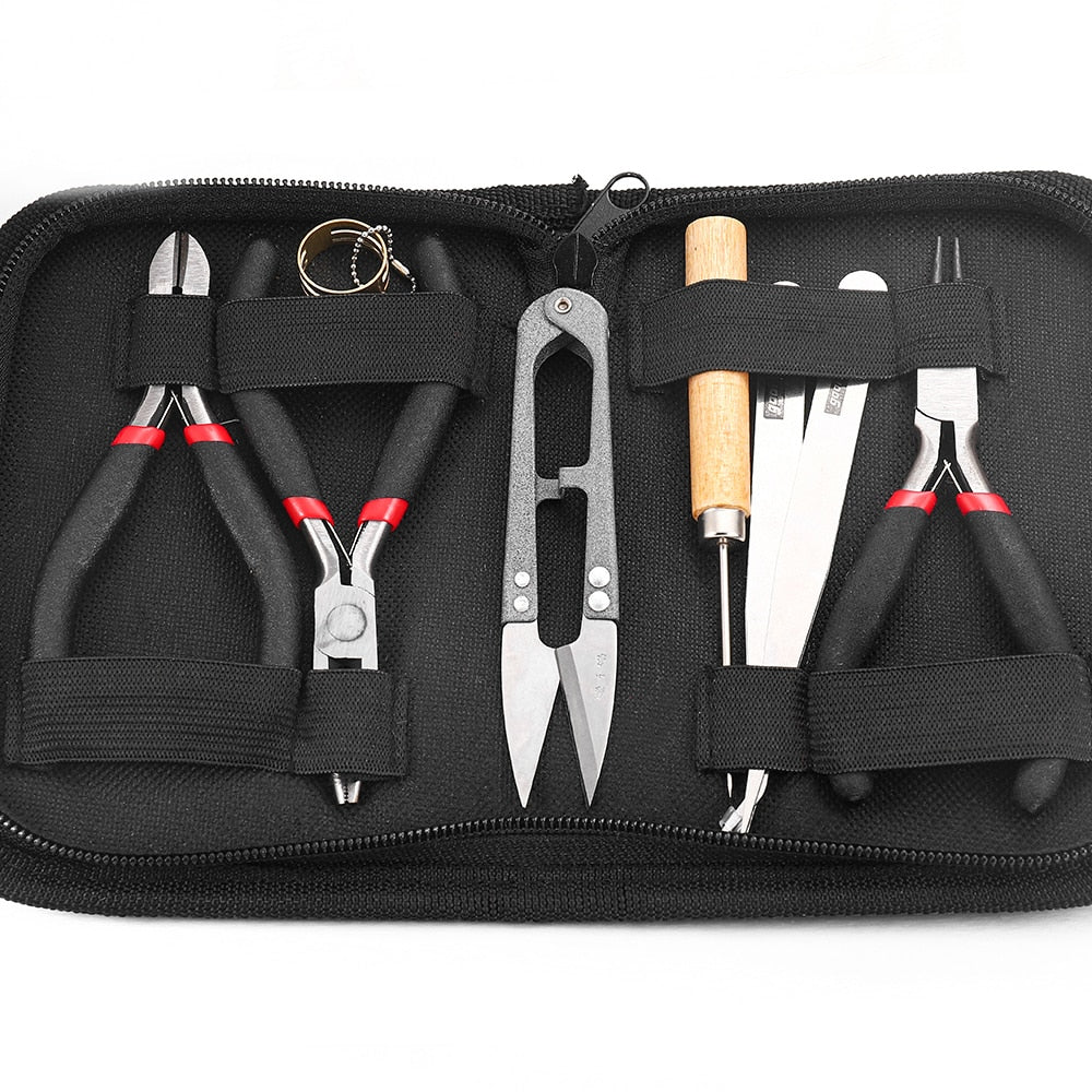 All-In-One Jewelry Crafting Kit: Pliers, Tweezers & More