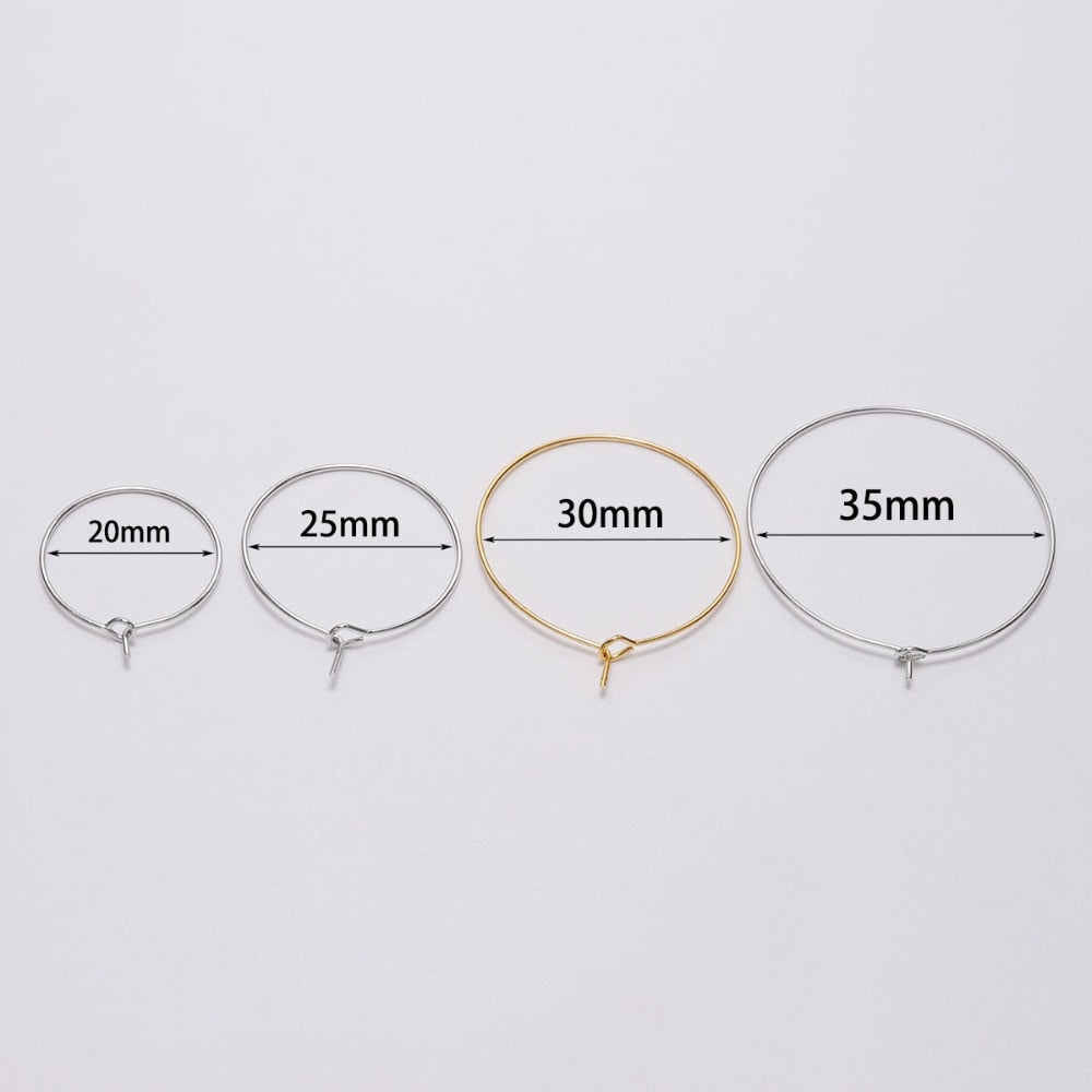 20-35mm Big Circle Hoops Earrings