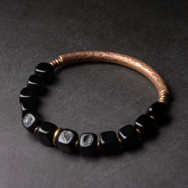 Vintage Hammered Pure Copper Bracelet