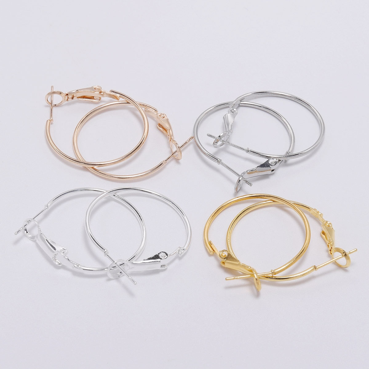 20-50mm Gold Circle Hoop Earrings