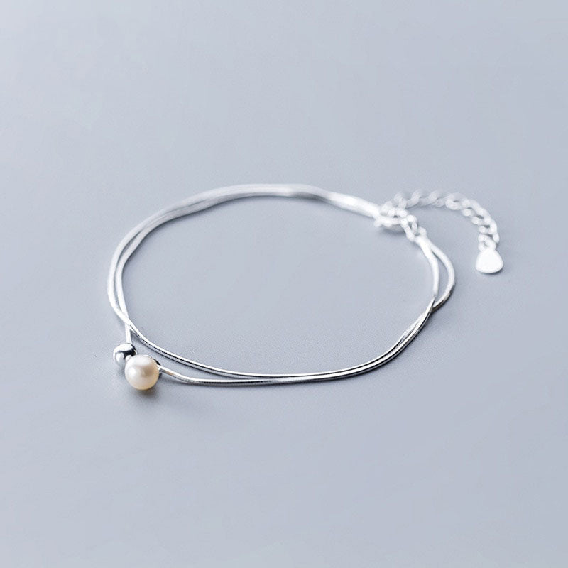 Bracelet chaîne serpent double épaisseur