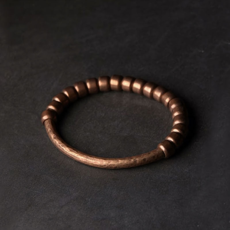 Vintage Hammered Pure Copper Bracelet