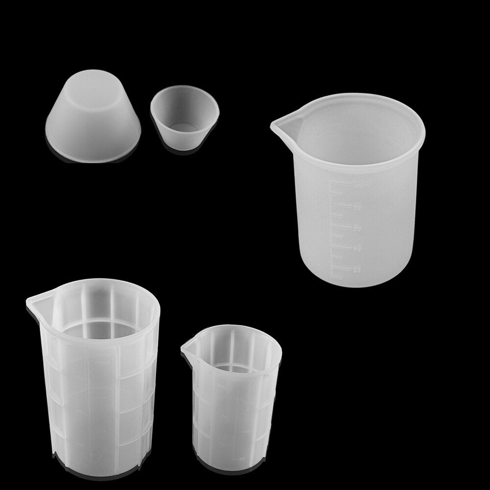 🥤 Silicone UV Resin Measuring Cups 100/350ml 🥤