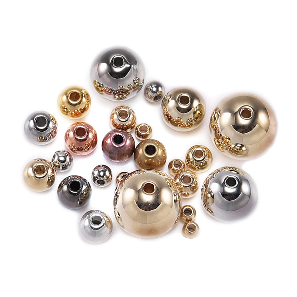 30-400pcs Round Spacer CCB Bead