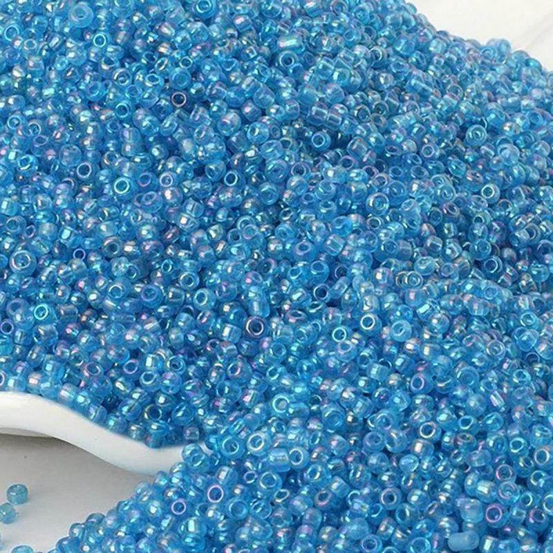 AB Blue Toho Seed Beads, round assorted toho beads, 2mm delica beads, japanese small glass Austria beads, 1000pcs