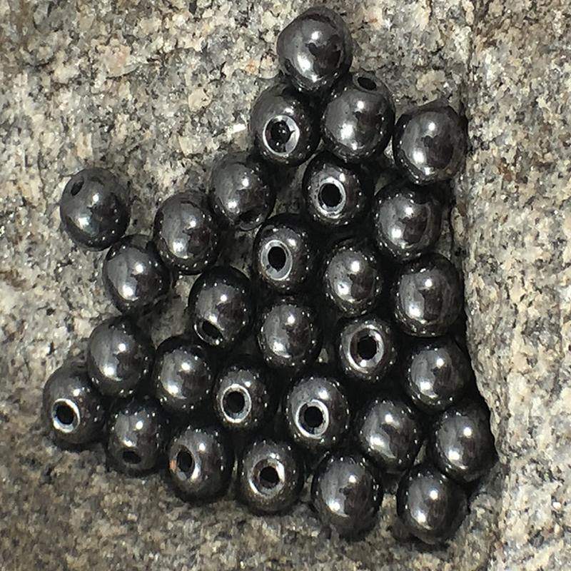 Black Hematite beads, Round, Wholesale Lot 4-12mm 5-200pcs