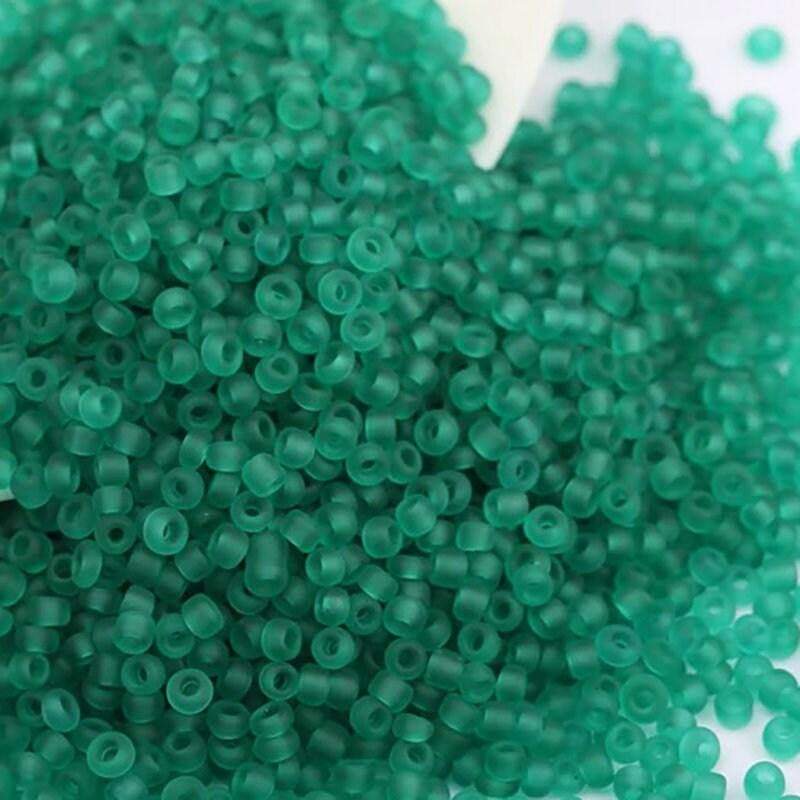 Blue Green Matte Miyuki Delica Seed Beads, Frosted preciosa 2mm 12/0 glass round Austria toho beads, 1000pcs