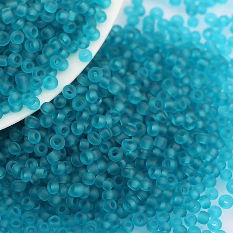 Blue Matte Miyuki Delica Seed Beads, Frosted preciosa 2mm 12/0 glass round Austria toho beads, 1000pcs