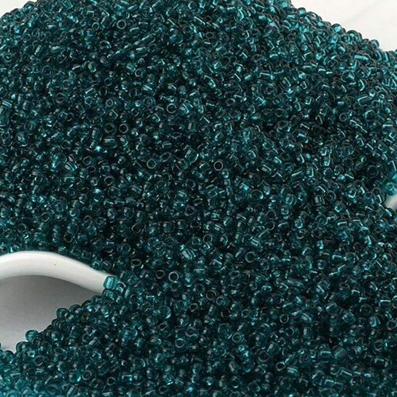 Blue Tiny Transparen japanese seed beads, 2mm 12/0 toho Miyuki Delica small glass beads, Austria round beads, Clear, 1000 pcs