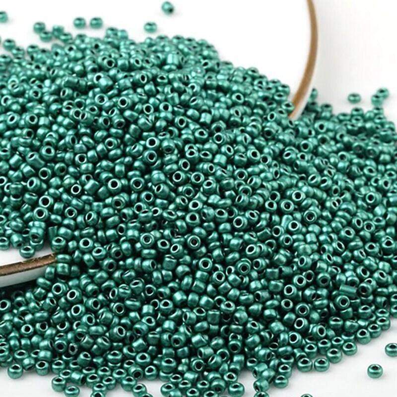Bright green Opaque japanese seed beads, 2mm 12/0 Miyuki Delica small glassa Austria round beads, 1000pcs