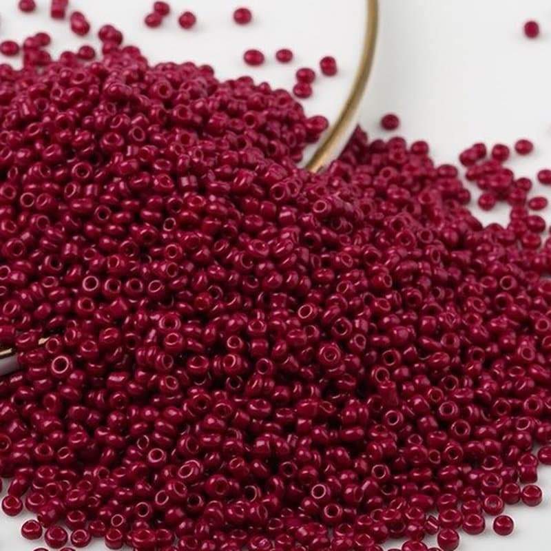 Bright red Opaque Toho Seed Beads, round assorted toho beads, 2mm delica beads, japanese small glass Austria beads, 1000pcs