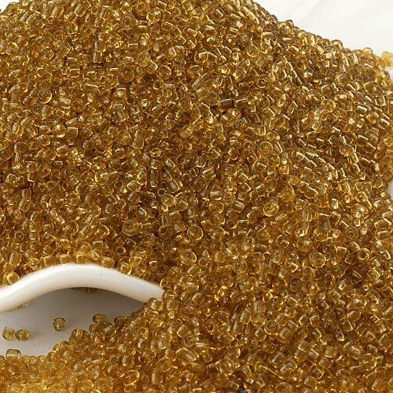 Brown Transparent japanese seed beads, 2mm 12/0 toho Miyuki Delica small glass beads, Austria round beads, Clear, 1000 pcs