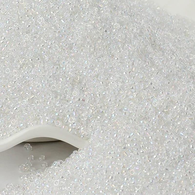 Clear toho japanese seed beads, 2mm 12/0 Miyuki Delica Transparen small glass beads, Austria round beads 1000 pc