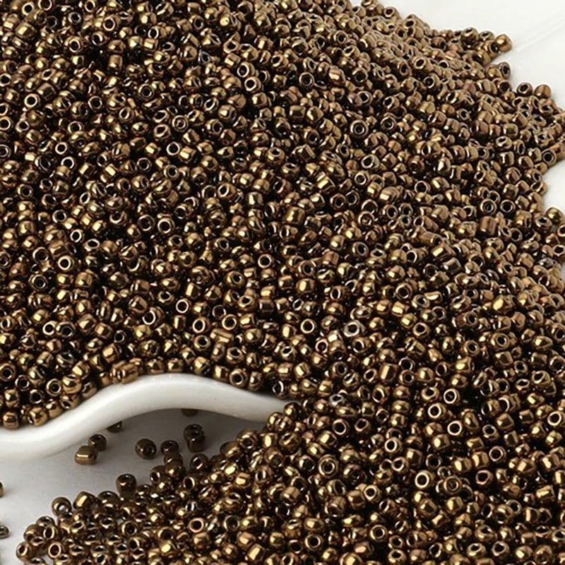 Copper Opaque Toho Seed Beads, round assorted toho beads, 2mm delica beads, japanese small glass Austria beads, 1000pcs