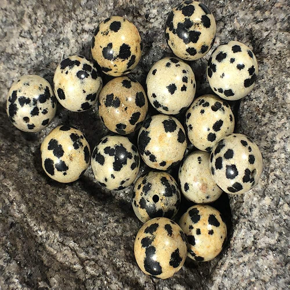 Dalmatian Jasper, Wholesale Round stone 4-12mm, 5-200pcs