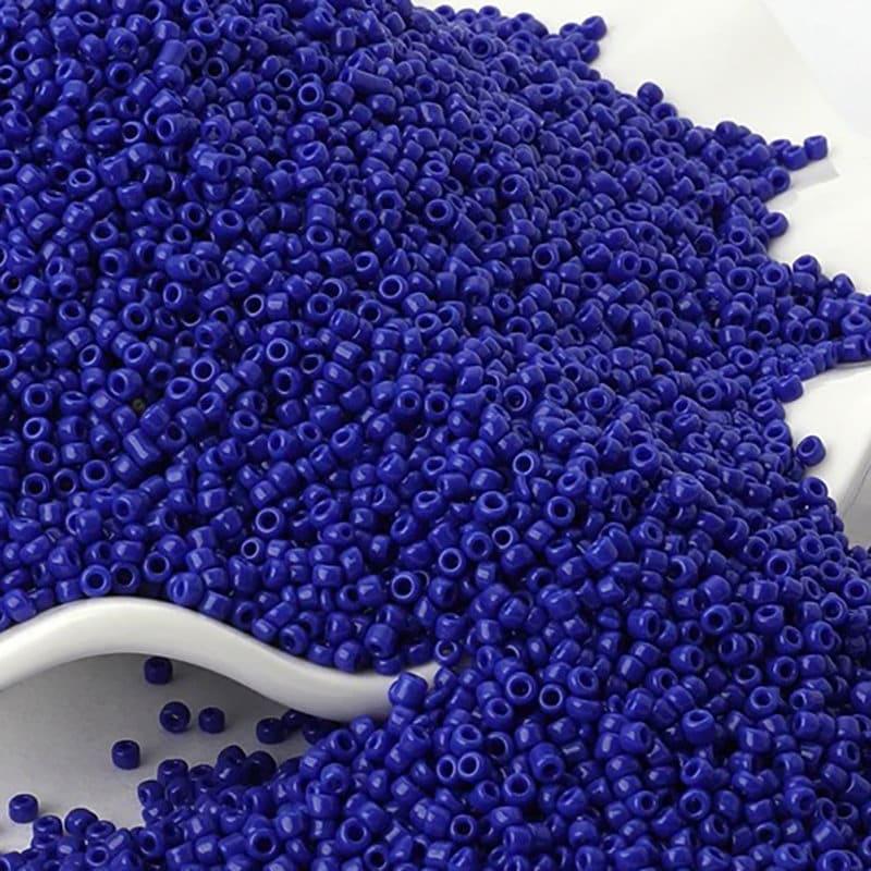 Dark Blue japanese seed beads, glass Austria Miyuki Delica round small beads, 1000pcs, 2mm 12/0