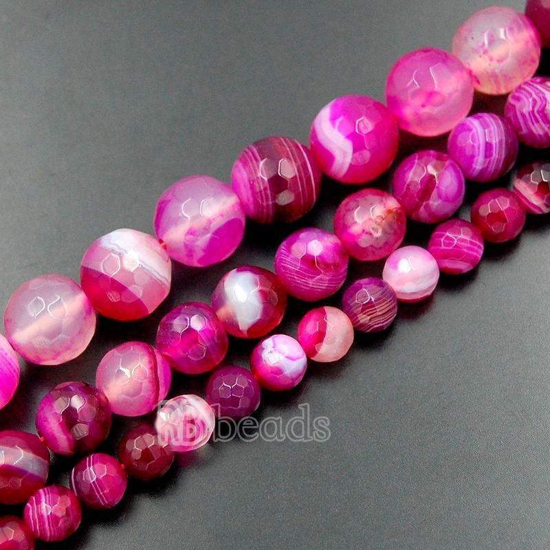 Pink striped store agate