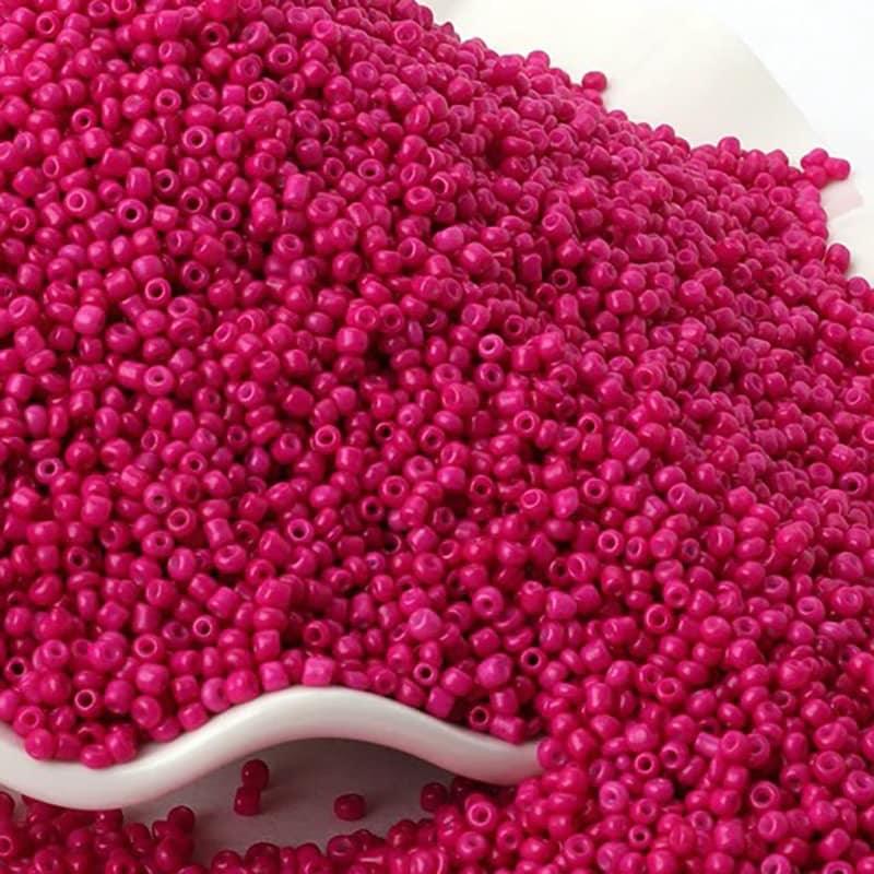 Radiant 2mm Fuchsia Opaque Seed Beads ✨ – RainbowShop for Craft