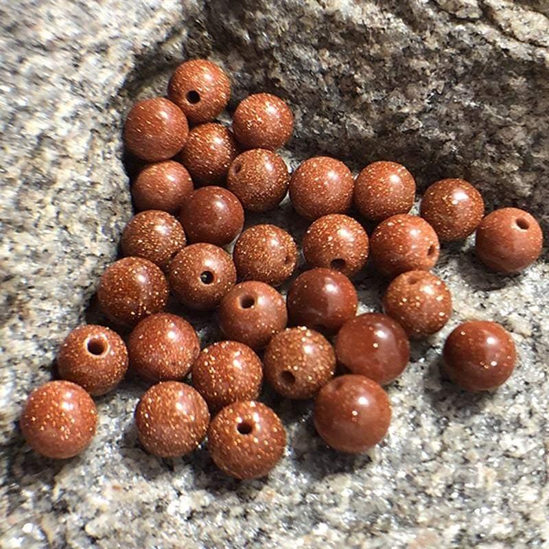 Gold (Brown) Sand Stone Beads, Wholesale lot, size 4-12mm