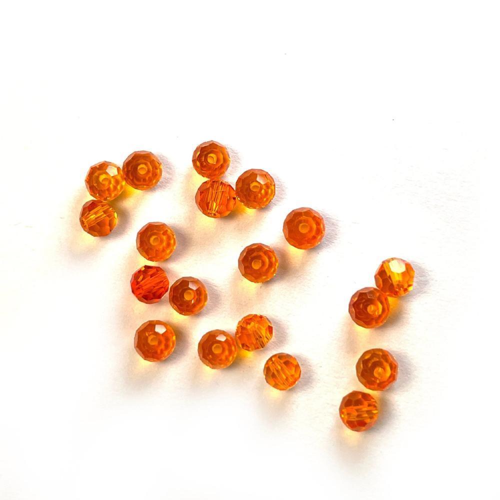 Hyacinth Czech Crystal 4mm Faceted Round Loose Beads, 100 pcs For Bracelet Necklace Jewelry Making