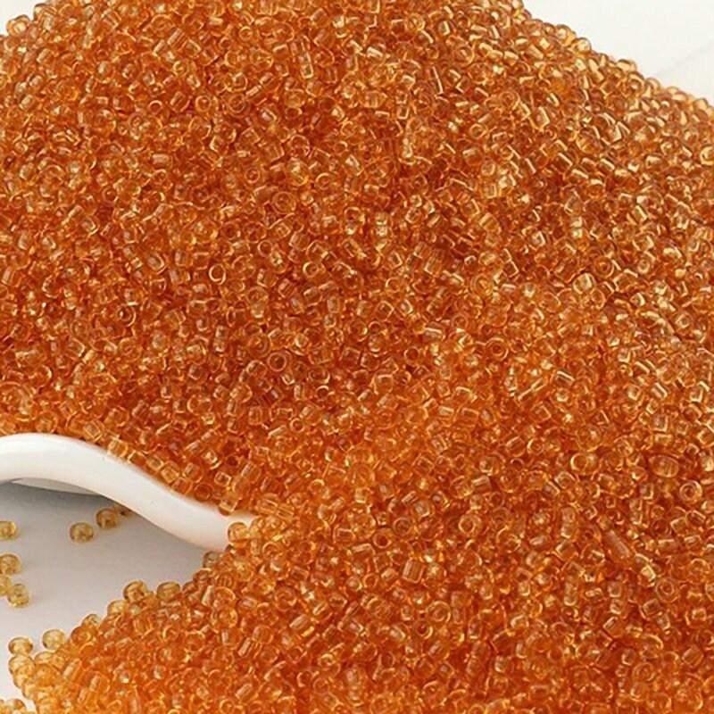 Limpid Red Lined Transparen preciosa seed beads, beadworking 2mm 12/0 Miyuki Delica small glass Austria round beads, Clear, 1000 pcs