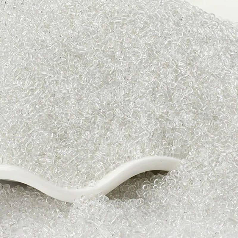 Limpid Transparen preciosa seed beads, beadworking 2mm 12/0 Miyuki Delica small glass beads, Austria round beads, Clear, 1000 pcs