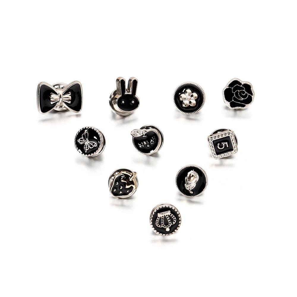 Metal Anti-light Brooch Pin Buckle Clasp, 10pcs/bag