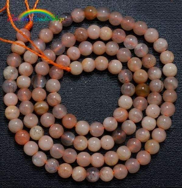 Natural Brown Sunstone Beads, Spacer Gemstone 4-16mm