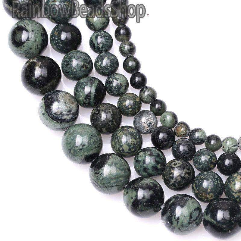 Natural Kambaba Jasper Rhyolite Round Beads, 4-12mm, 15.5'' strand