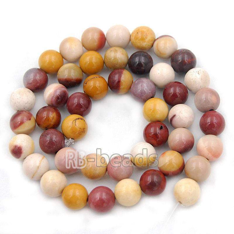 Natural Moukaite Jasper beads, 2-10mm Round stone, 15.5'' strand