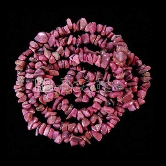 Natural Red Black Rhodonite Chip Beads, Gemstone Spacer Beads, Polished Stone Smooth Beads, 5~8mm 34 Inc strand, Wholesale Jewelry beads