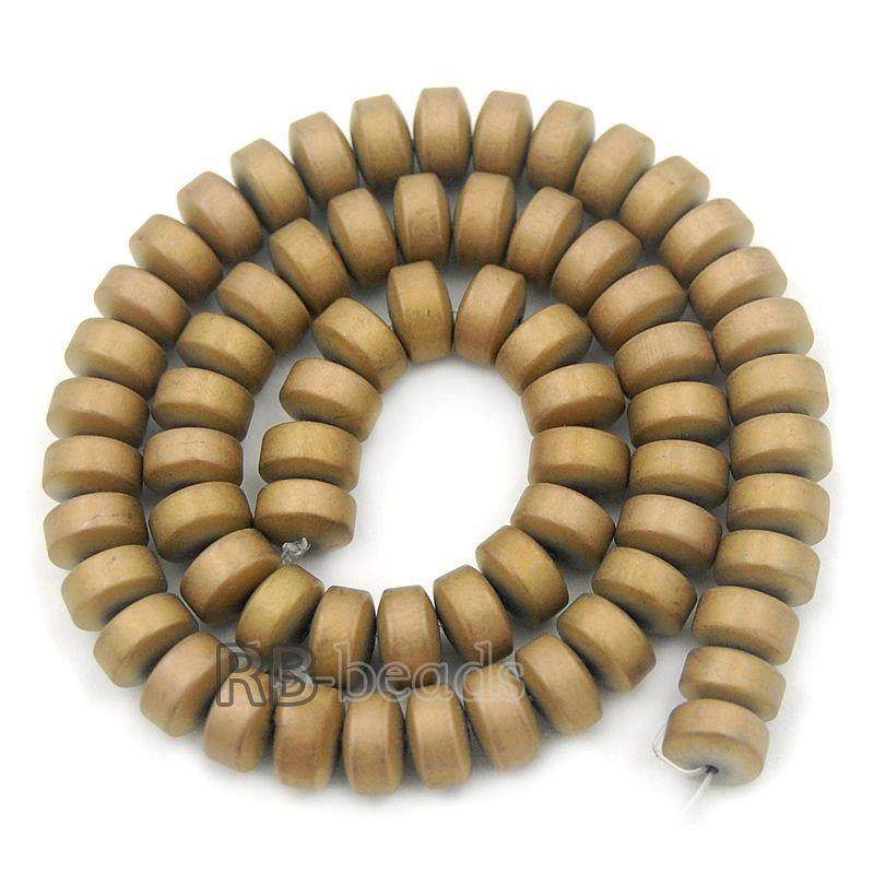Natural Rondelle Matte Copper Hematite Beads, 2-10mm 16'' strand