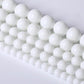 Natural White Alabaster Onyx Beads, Round, size 2-16mm, 15.5 inch str. 
