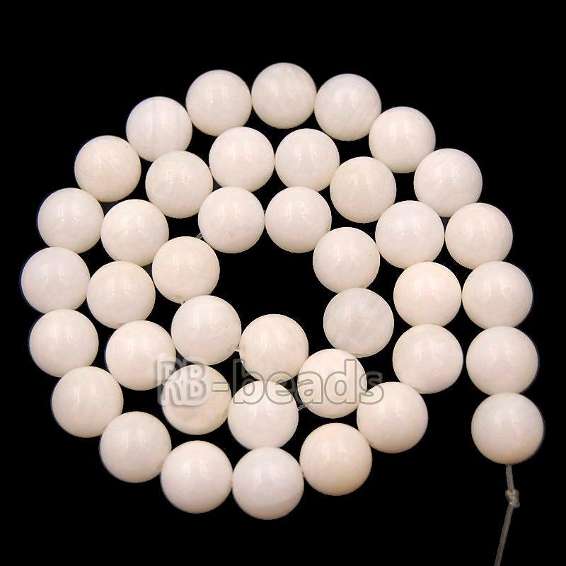 Natural White Alabaster Onyx Beads, Round, size 2-16mm, 15.5 inch str.