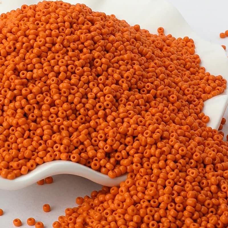 Opaque Orange Toho Seed Beads, wholesale round assorted toho beads, 2mm delica japanese small glass Austria beads, 1000pcs beads for weaving